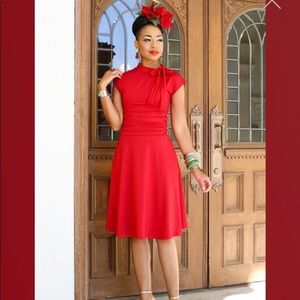 Folter Bombshell Dress in Red - Small